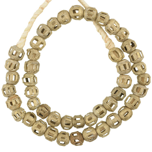 New Ashanti Round Brass Beads - Crafted With Ancient Techniques