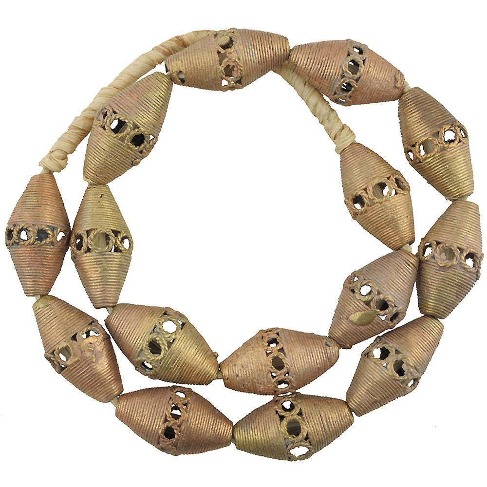 Large Handmade Ghanaian Brass Beads By Artisans Metal Art