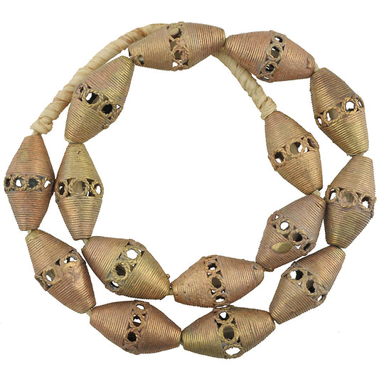 Large Handmade Ghanaian Brass Beads By Artisans Metal Art