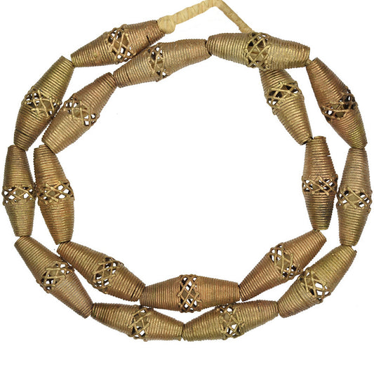 Ghanaian Ashanti Handcrafted Brass Beads - Exquisite Artistry