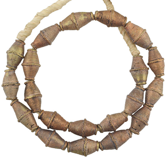 Large Handmade African Brass Beads By Ashanti Artisans