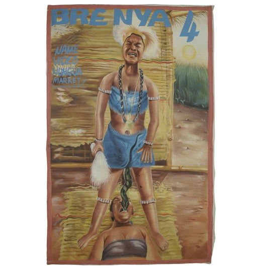Brenya 4 Movie Poster - Authentic Hand-Painted African Art