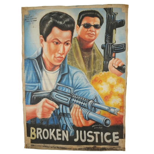 Broken Justice: Action-Packed Ghanaian Movie Poster By Leonardo