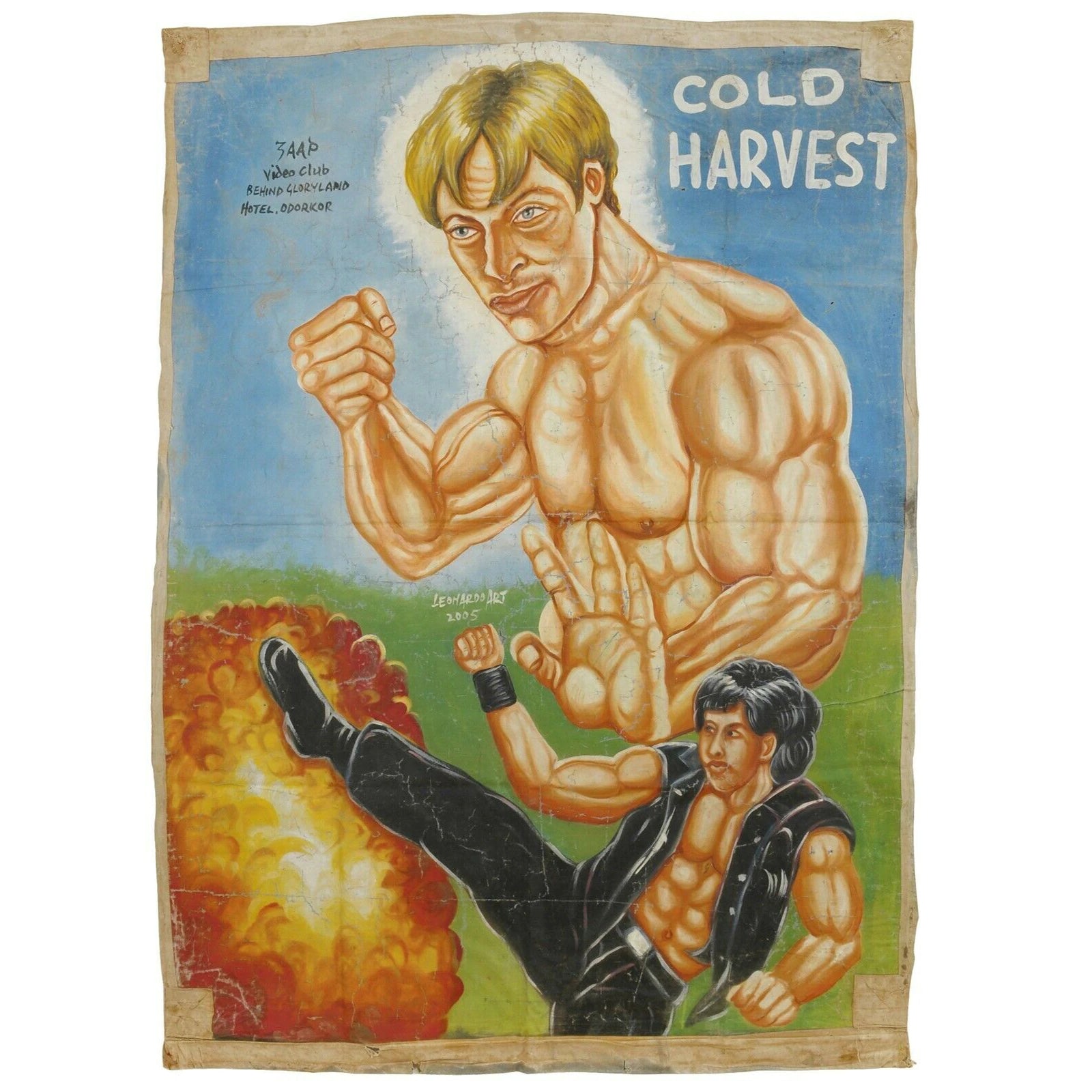 Cold Harvest Ghana Hand-Painted Poster - Action Cinema Art