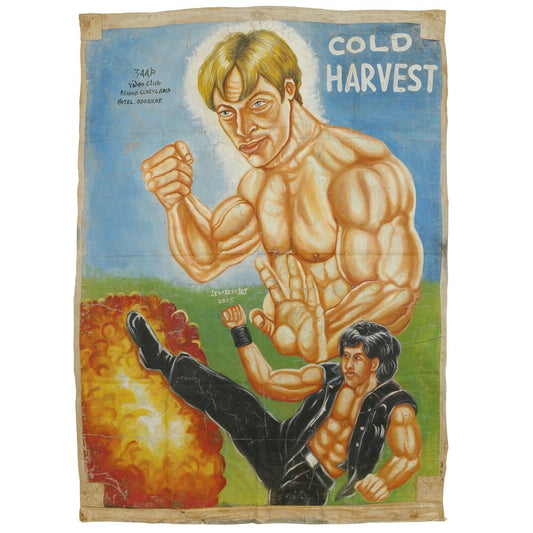 Cold Harvest Ghana Hand-Painted Poster - Action Cinema Art