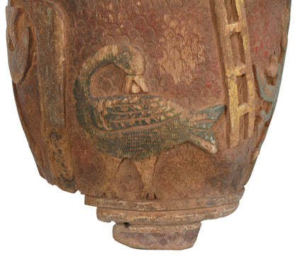 African Ceremonial Drum Musical Instrument From Ghana 4 - alternate view