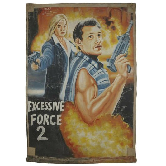 Excessive Force 2: Authentic Hand-Painted Ghanaian Cinema Art