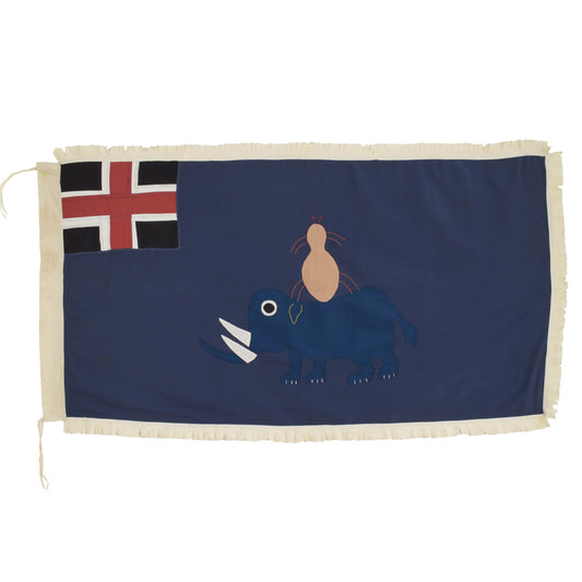 War Flag Fante Fanti Ghana African Art Asafo Frankaa Applique Gold Coast