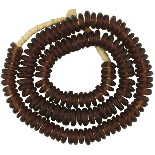 African Trade Beads: Recycled Glass Krobo Ghana Beads 10-11Mm