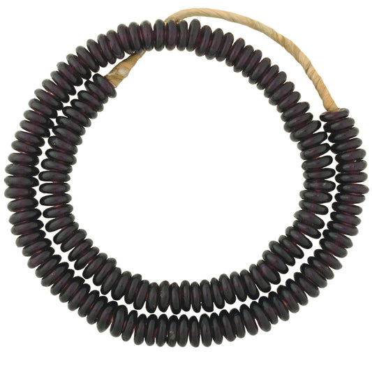Authentic African Trade Beads: 21" Recycled Glass Beads From Ghana