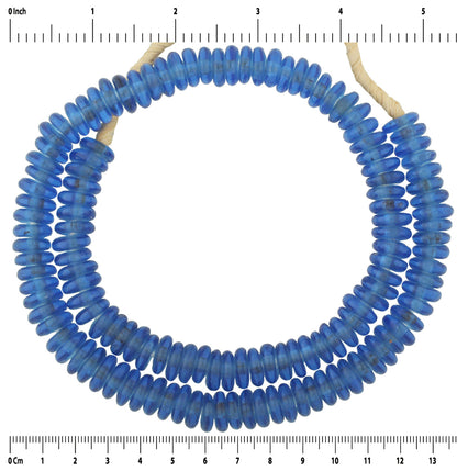Beautiful Recycled Ghana Glass Beads - African Trade Beads - close-up