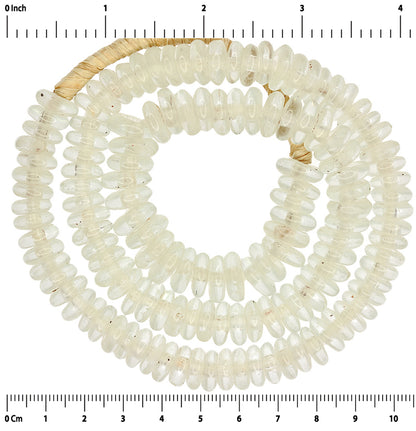 Handmade Ghanaian Recycled Glass Beads, 11Mm, African Trade Beads - close-up