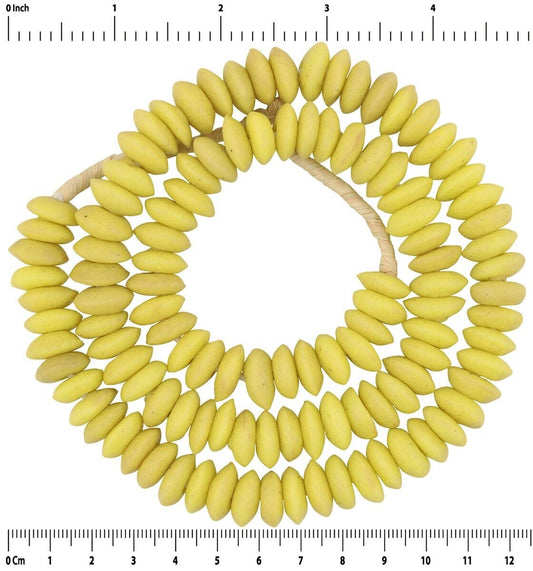Authentic Krobo Glass Beads - 13Mm Recycled African Trade Beads - alternate view