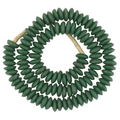 Authentic African Trade Beads - 13-14Mm Krobo Glass Beads From Ghana