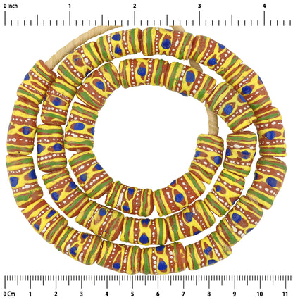 New Powder Glass Beads - Venetian Fancy Trade Imitation - zoomed-in detail