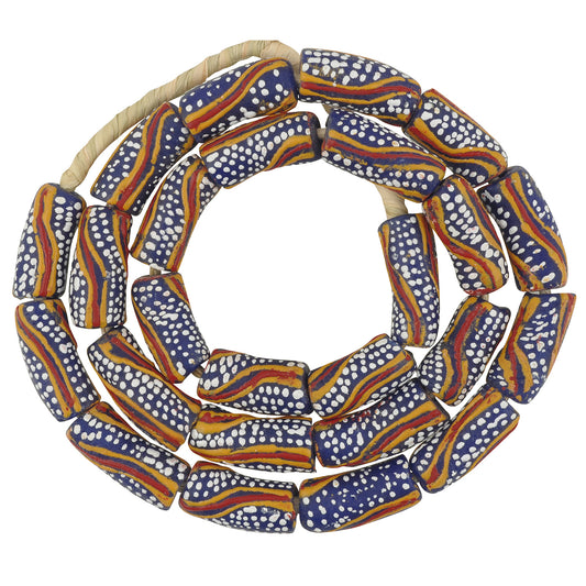 African Krobo Beads Powder Glass Recycled Handmade Tribal Ghana