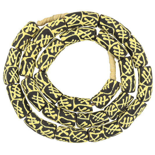 Fancy African Trade Beads - Powder Glass From Ghana