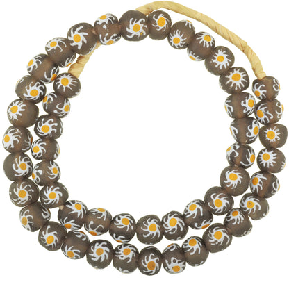 Exquisite Recycled Fancy Powder Glass Beads From Ghana