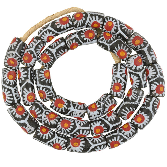 Handmade Fancy Krobo African Trade Beads - 10Mm Recycled Glass