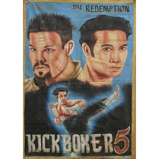 Authentic Kick Boxer 5 Ghana Hand-Painted Movie Poster - Martial Arts Artwork
