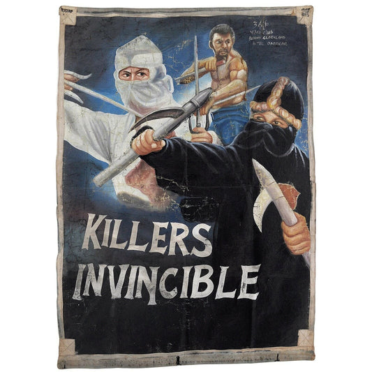 Killers Invincible - Original Ghanaian Martial Arts Movie Poster