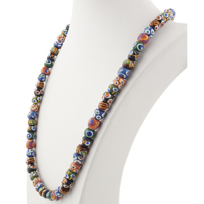 Handmade Recycled Glass Beads Necklace Ready To Wear Jewelry Krobo Ghana Africa