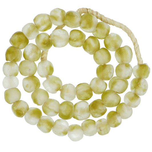 Authentic Krobo Glass Beads - Translucent Handmade In Ghana