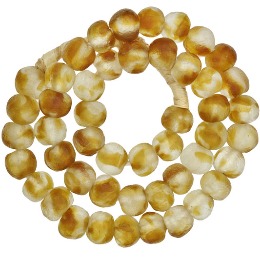 Translucent Krobo Glass Trade Beads - Handmade In Ghana