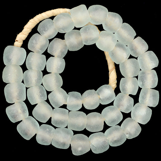 Translucent Krobo Glass Beads - 21.5" Strand, 14Mm, Recycled