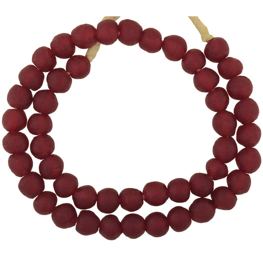 Authentic 13Mm Translucent Bottle Glass Beads - African Trade Beads