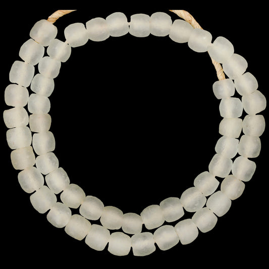 Translucent Krobo Glass Beads - African Trade Beads, Recycled