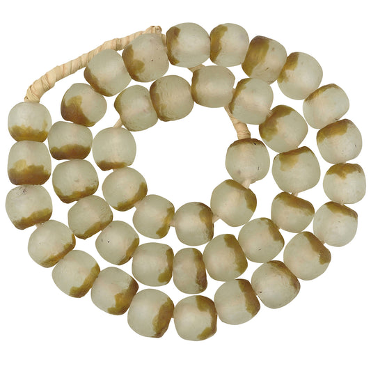 Translucent Powder Glass Krobo Beads - Recycled From Ghana