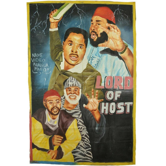 Authentic Hand-Painted Lord Of Host Movie Poster - African Art