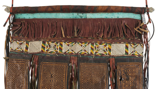 Leather Tuareg Old Tent Panel African Mali Niger Sahara Desert - alternate view
