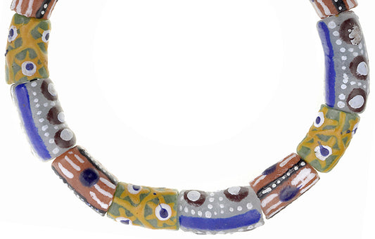 Handmade African Beaded Bracelet - Glass Beads Jewelry - alternate view
