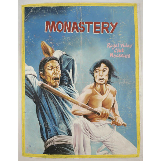 Monastery Martial Arts - Authentic Ghanaian Hand-Painted Movie Poster