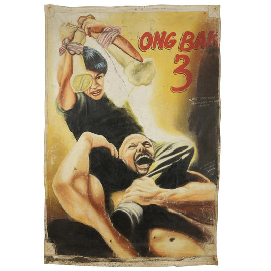 Ong Bak 3 Movie Poster - Authentic Ghanaian Martial Arts Canvas Art