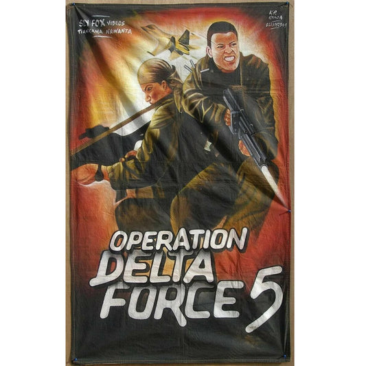 Operation Delta Force 5 - Authentic Hand-Painted Movie Poster From Ghana