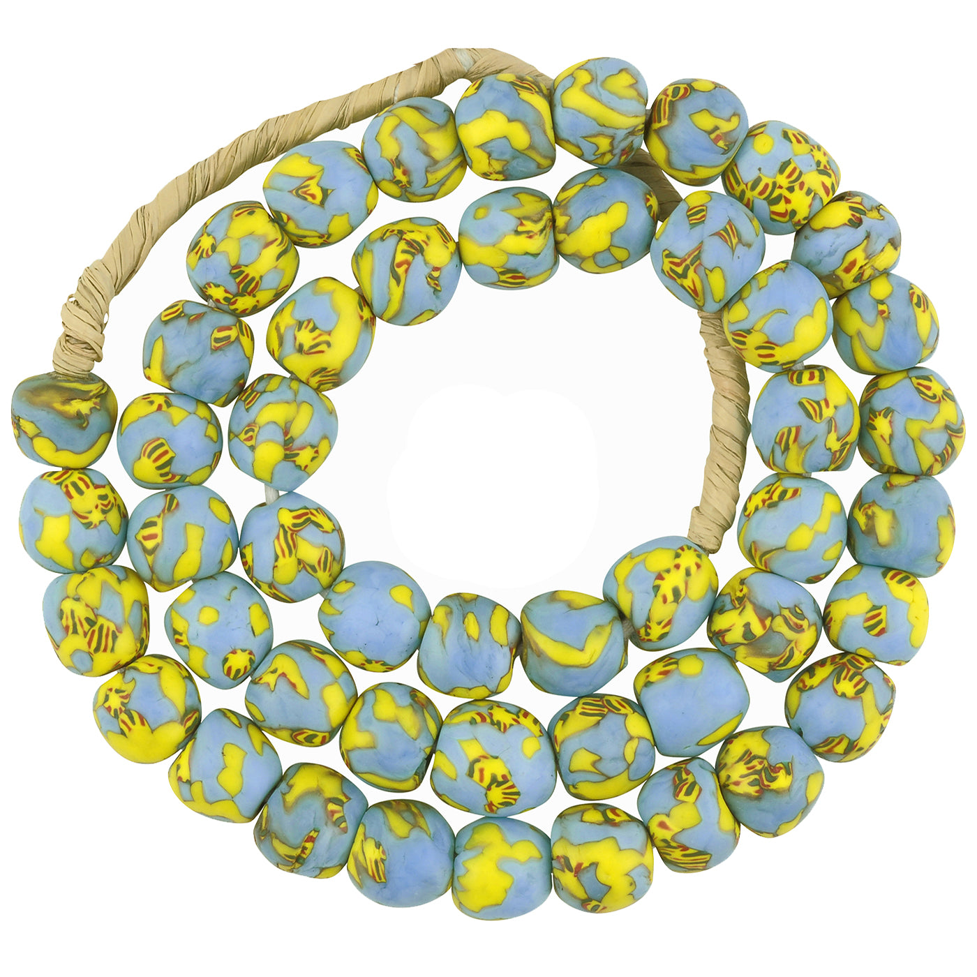 Handmade Ghana Glass Beads - African Trade Recycled Glass Beads
