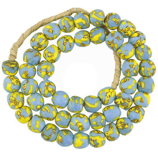 Handmade Ghana Glass Beads - African Trade Recycled Glass Beads