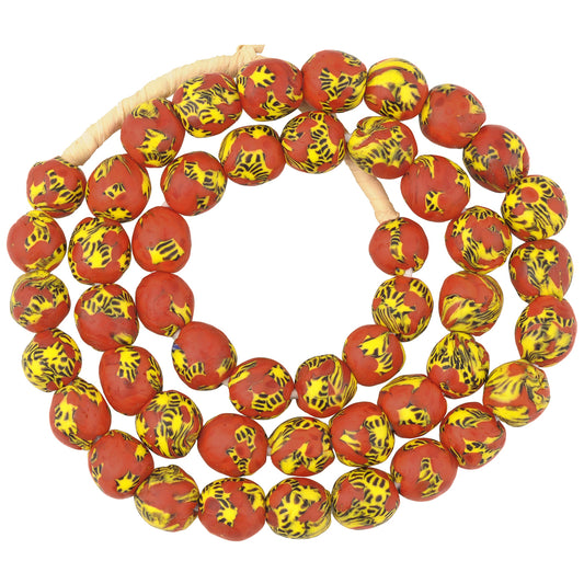 New African Trade Beads - Ghana Recycled Glass Krobo Beads