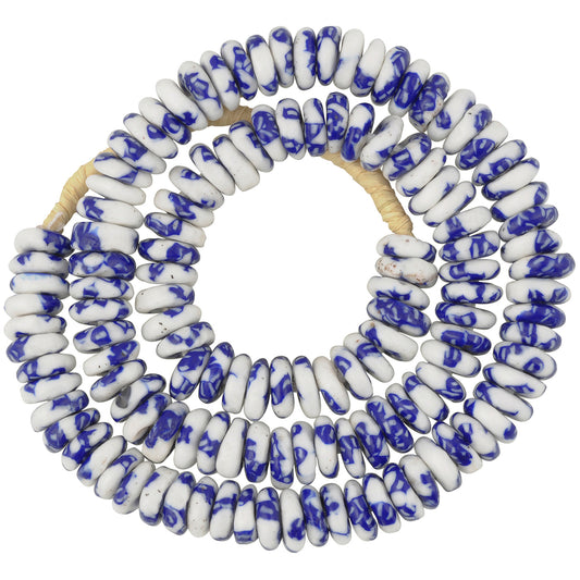 Handmade African Trade Beads - Recycled Glass Krobo Disks