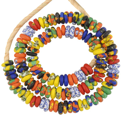 Colorful African Trade Beads - Fused Recycled Glass From Ghana