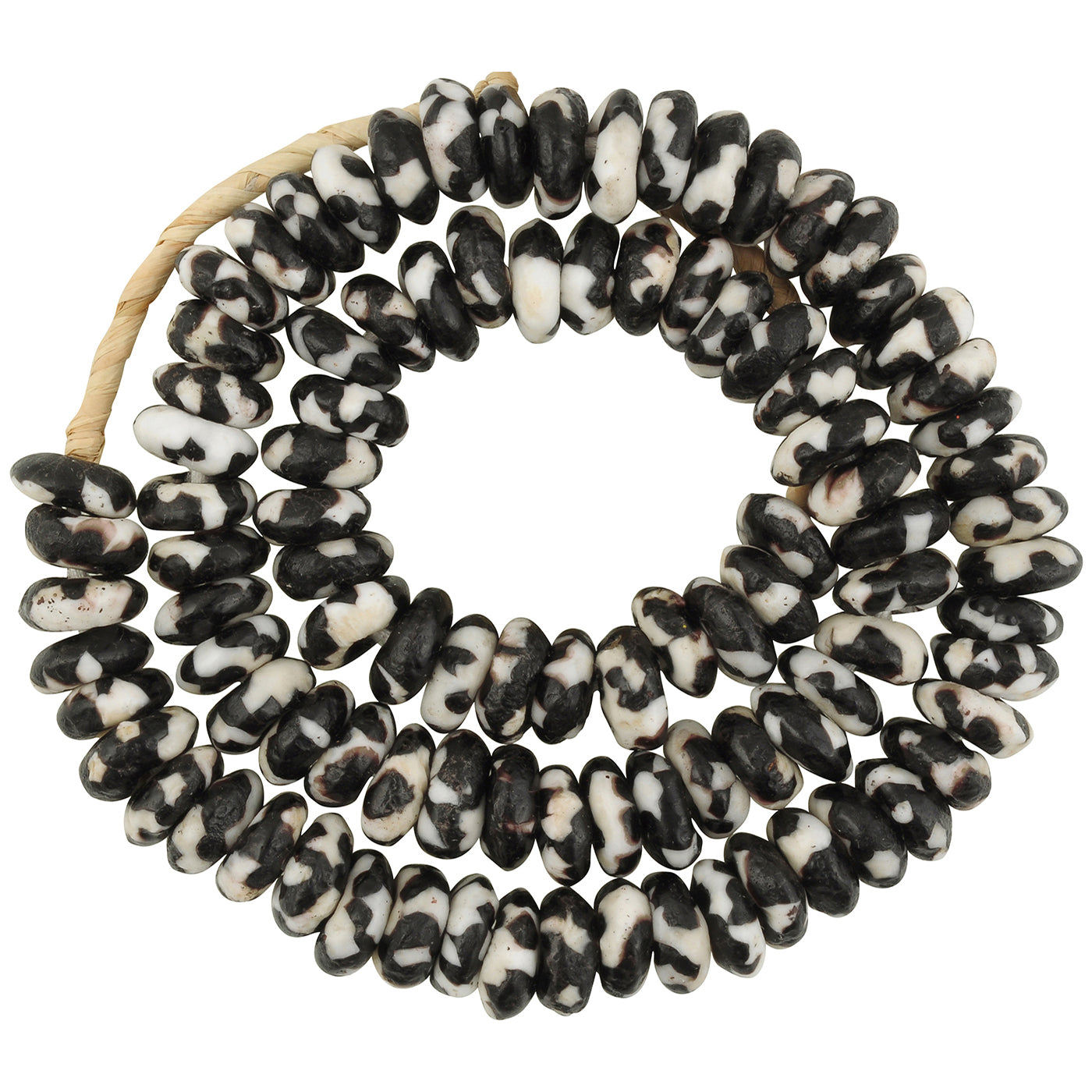 Large African Trade Beads - Recycled Glass From Ghana, 13-14Mm