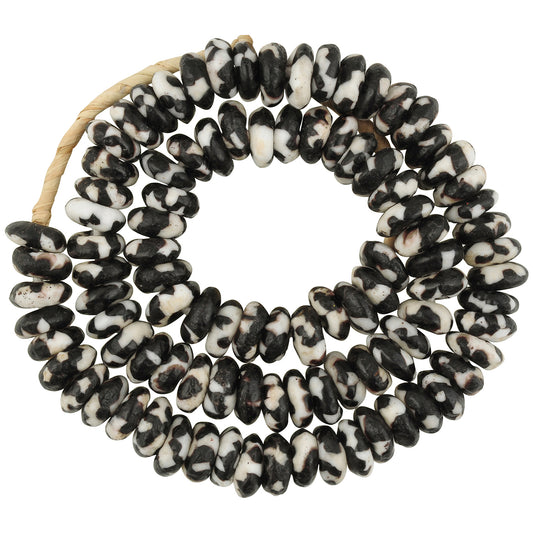 Large African Trade Beads - Recycled Glass From Ghana, 13-14Mm