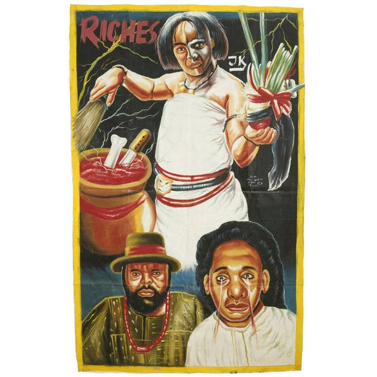 Riches 1 Movie Poster - Hand-Painted Authentic African Art