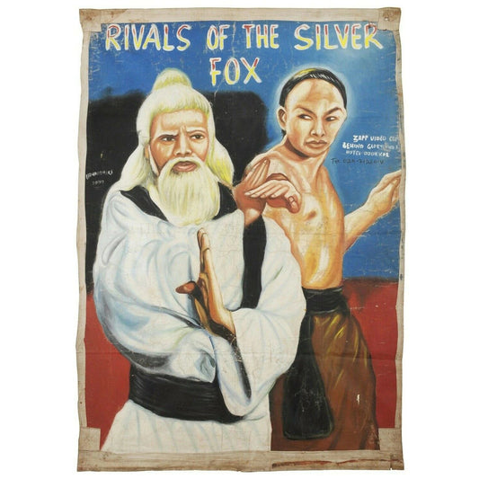Rivals Of The Silver Fox - Hand-Painted Martial Arts Poster