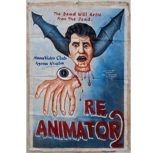 Ghana Movie Poster Bride Re Animator 2 African Wall Art - horror scene artwork