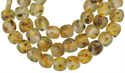 Translucent Krobo Glass Beads - African Trade Beads From Ghana - product focus