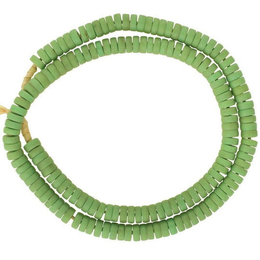 Vintage Czech Disk Glass Trade Beads - Old Bohemian African Beads